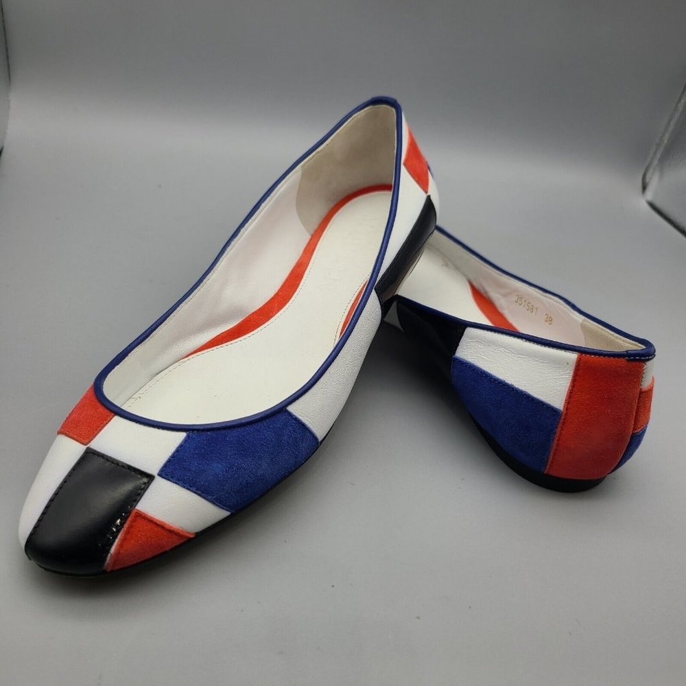 Alexander Mcqueen Leather/ Suede Patchwork Baller… - image 7